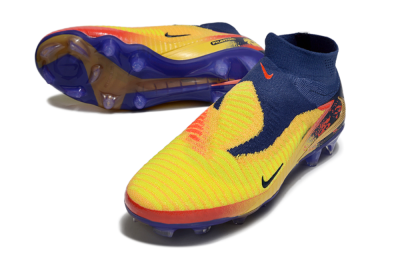 Unisex Nike Phantom 6 Elite High FG Firm Ground High-Tops Football Boots - Yellow/Red/Blue/Gold
