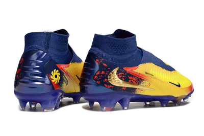 Unisex Nike Phantom 6 Elite High FG Firm Ground High-Tops Football Boots - Yellow/Red/Blue/Gold