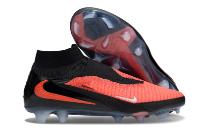 Unisex Nike Phantom 6 Elite High FG Firm Ground High-Tops Football Boots - Red/Black/White