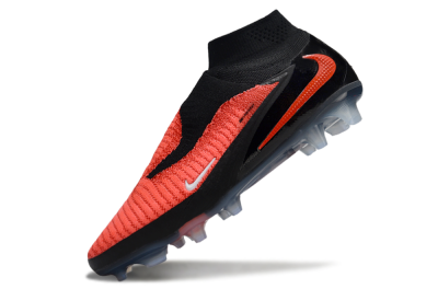 Unisex Nike Phantom 6 Elite High FG Firm Ground High-Tops Football Boots - Red/Black/White