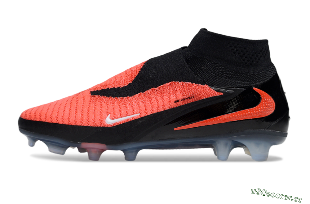 Unisex Nike Phantom 6 Elite High FG Firm Ground High-Tops Football Boots - Red/Black/White 0