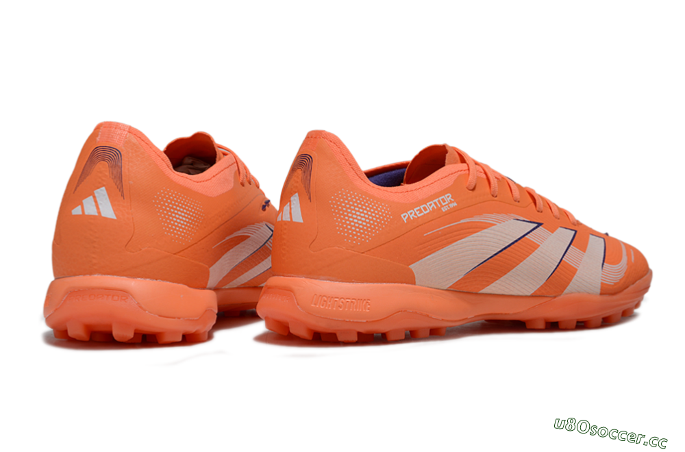 Men's Adidas Predator 25 Elite TF Artificial Turf Low-Tops Football Shoes - Red/Whtie/Blue 6