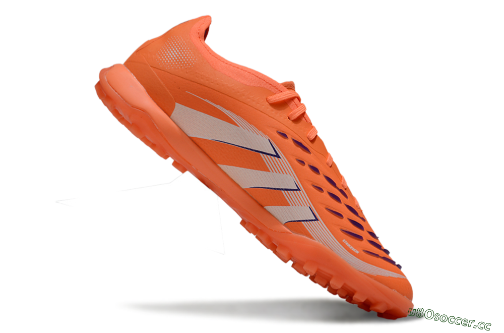 Men's Adidas Predator 25 Elite TF Artificial Turf Low-Tops Football Shoes - Red/Whtie/Blue 4