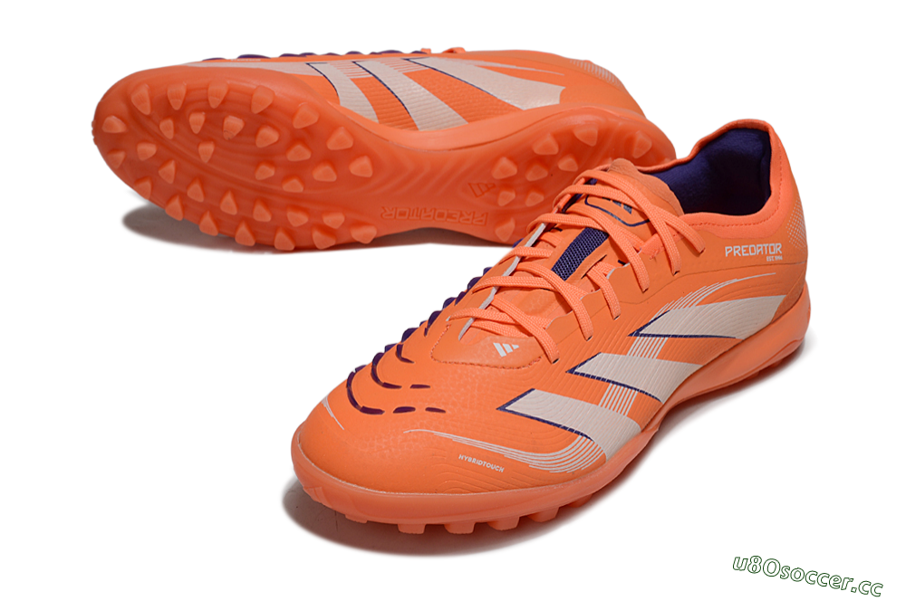 Men's Adidas Predator 25 Elite TF Artificial Turf Low-Tops Football Shoes - Red/Whtie/Blue 3