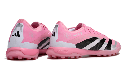 Men's Adidas Predator 25 Elite TF Artificial Turf Low-Tops Football Shoes - Pink/Silver/Black