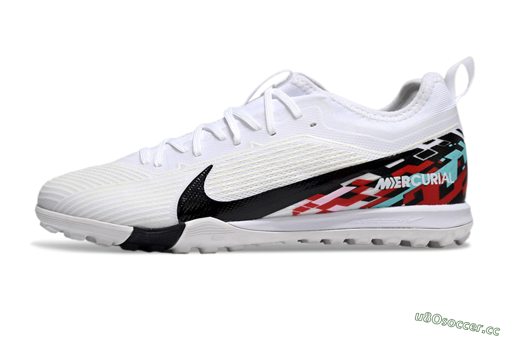 Unisex Nike Air Zoom Mercurial Vapor 16 Pro TF Artificial Turf Low-Tops Football Shoes - White/Black/Red 0