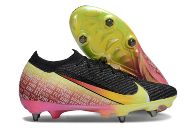 Men's Nike Air Zoom Mercurial Vapor 16 Elite SG Soft Ground Low-Tops Football Boots - Black/Yellow/Red