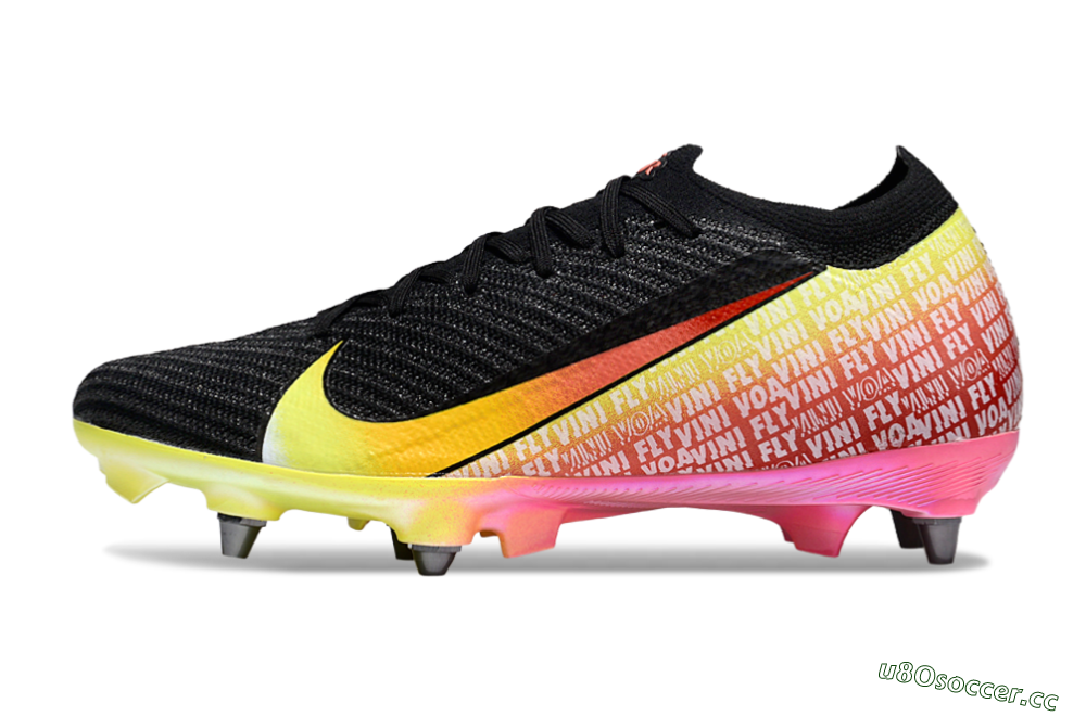 Men's Nike Air Zoom Mercurial Vapor 16 Elite SG Soft Ground Low-Tops Football Boots - Black/Yellow/Red 0