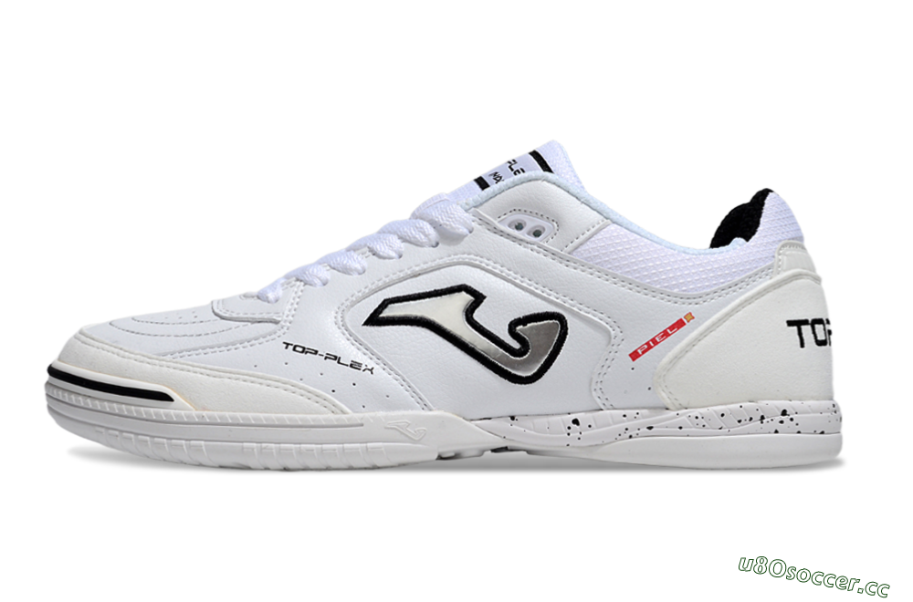 Men's Joma Top Flex IC Indoor & Futsal Low-Tops Football Shoes - White/Silver/Black 0