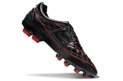 Men's Nike Tiempo Legend R10 Elite FG Firm Ground Low-Tops Football Boots - Black/Red/White