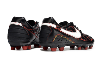 Men's Nike Tiempo Legend R10 Elite FG Firm Ground Low-Tops Football Boots - Black/Red/White