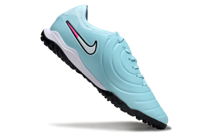 Men's Nike Tiempo Legend 10 Pro TF Artificial Turf Low-Tops Football Shoes - Jade/White/Pink