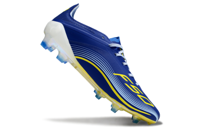 Men's Messi x Adidas F50 Elite FG Firm Ground Low-Tops Football Boots - Blue/Jade/Yellow