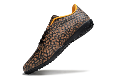 Men's Nike Hypervenom Phantom TF Artificial Turf Low-Tops Football Shoes - Brown/Black/Yellow