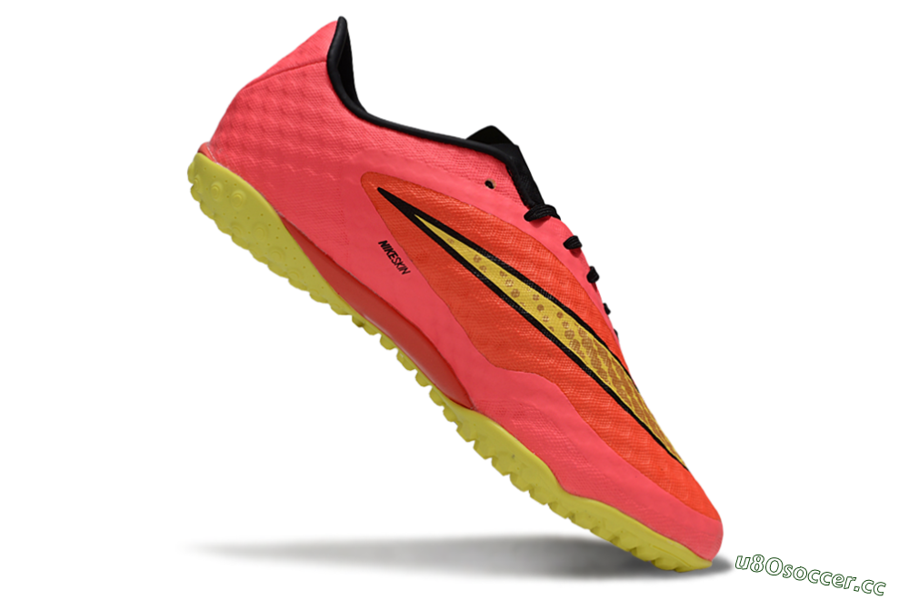 Men's Nike Hypervenom Phantom TF Artificial Turf Low-Tops Football Shoes - Red/Yellow/Black 4