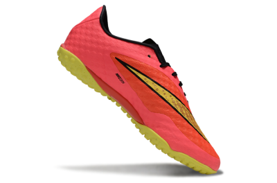 Men's Nike Hypervenom Phantom TF Artificial Turf Low-Tops Football Shoes - Red/Yellow/Black