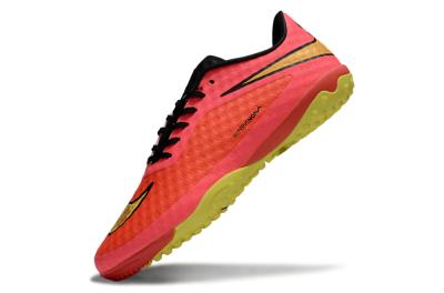Men's Nike Hypervenom Phantom TF Artificial Turf Low-Tops Football Shoes - Red/Yellow/Black