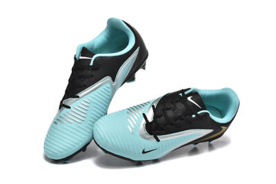 Men's Nike Phantom 6 Elite Low FG Firm Ground Low-Tops Football Boots - Jade/Black/Silver/Gold