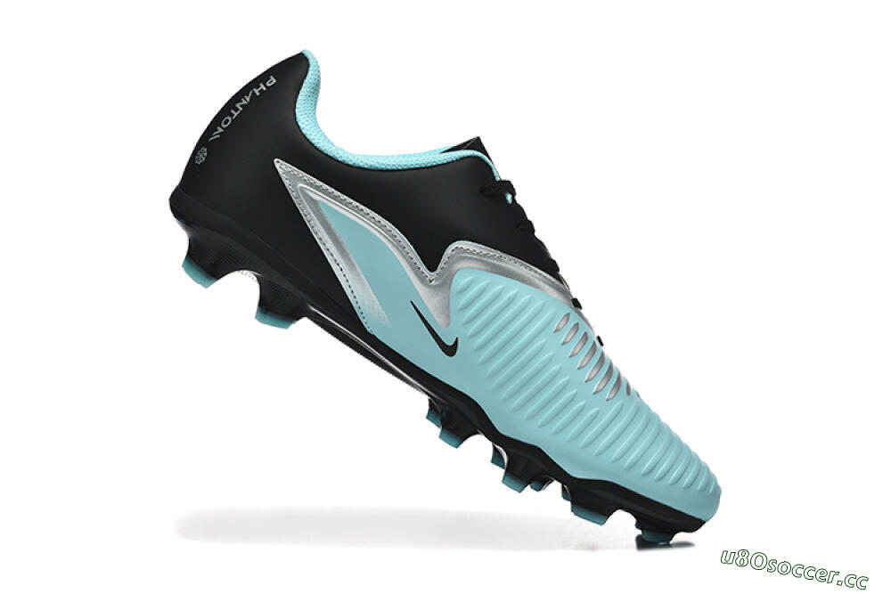 Men's Nike Phantom 6 Elite Low FG Firm Ground Low-Tops Football Boots - Jade/Black/Silver/Gold 7