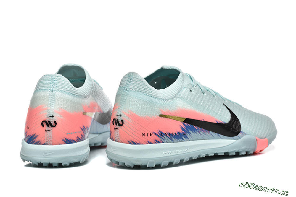 Men's Nike Air Zoom Mercurial Vapor 16 Elite TF Artificial Turf Low-Tops Football Shoes - Jade/Black/Pink 9