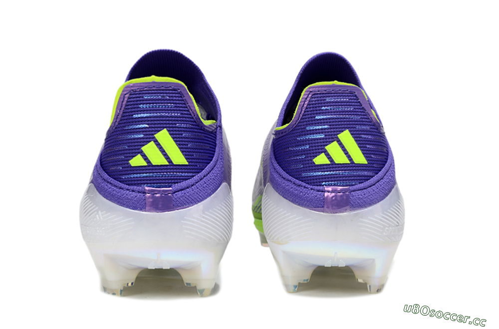 Unisex Adidas F50+ Lightstrike Pro FG Firm Ground Low-Tops Football Boots - Purple/Yellow/White 5