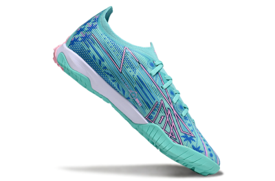 Men's Puma Ultra Ultimate TF Artificial Turf Low-Tops Football Shoes - Jade/Blue/Pink