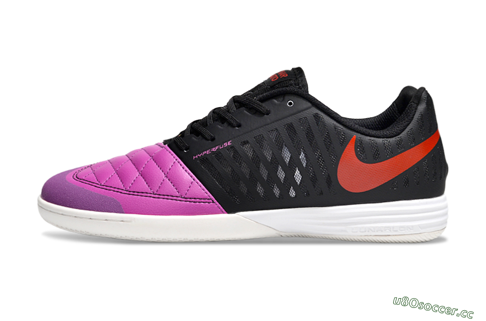 Unisex Nike Lunar Gato 2 IC Indoor & Futsal Low-Tops Football Shoes - Pink/Black/Red 0