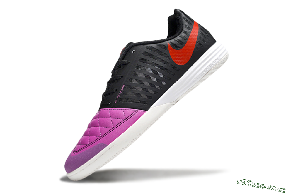 Unisex Nike Lunar Gato 2 IC Indoor & Futsal Low-Tops Football Shoes - Pink/Black/Red 5