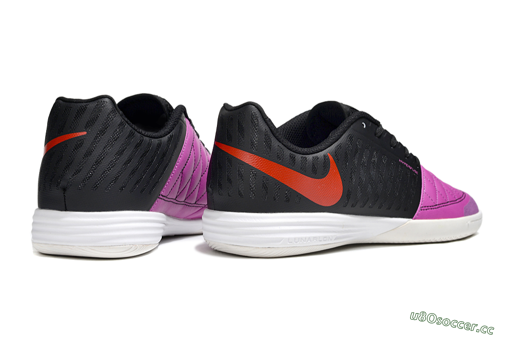 Unisex Nike Lunar Gato 2 IC Indoor & Futsal Low-Tops Football Shoes - Pink/Black/Red 6