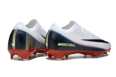 Unisex Nike Air Zoom Mercurial Vapor 16 Elite FG Firm Ground Low-Tops Football Boots - White/Blue/Yellow