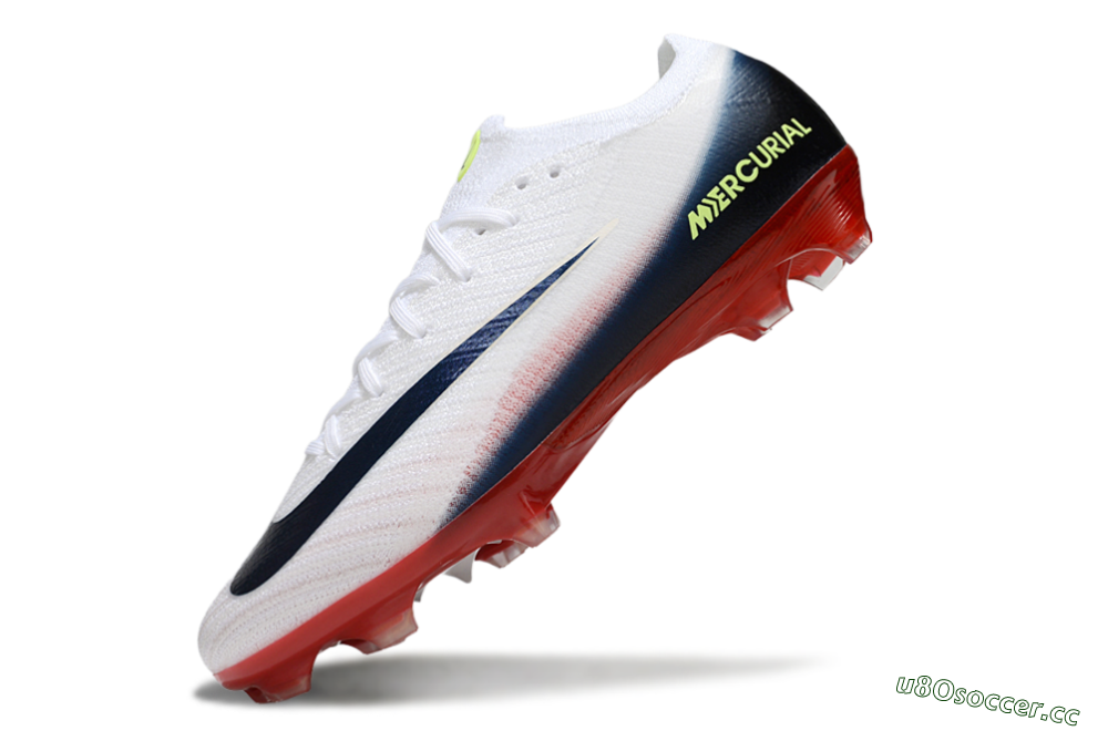 Unisex Nike Air Zoom Mercurial Vapor 16 Elite FG Firm Ground Low-Tops Football Boots - White/Blue/Yellow 5