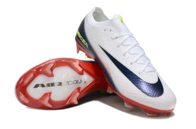 Unisex Nike Air Zoom Mercurial Vapor 16 Elite FG Firm Ground Low-Tops Football Boots - White/Blue/Yellow