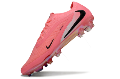 Unisex Nike Phantom 6 Elite Low FG Firm Ground Low-Tops Football Boots - Pink/White/Black