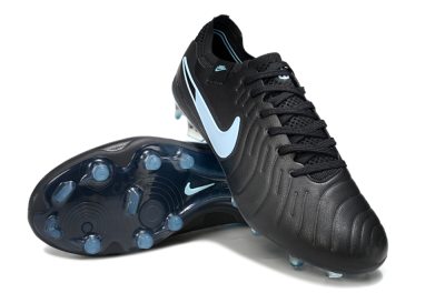Men's Nike Tiempo Legend 10 Elite FG Firm Ground Low-Tops Football Boots - Black/Jade
