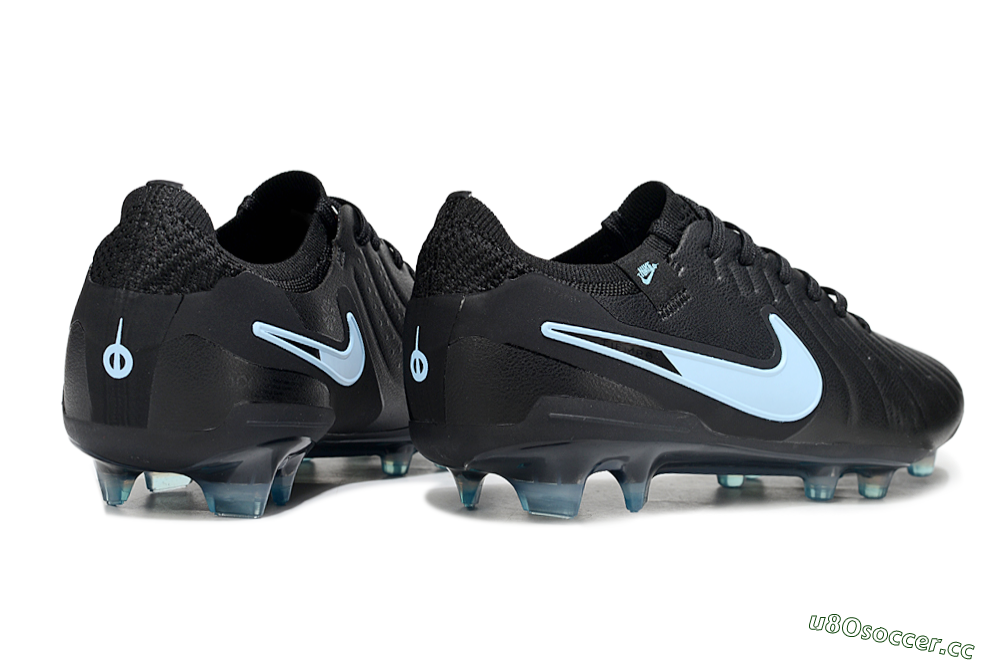 Men's Nike Tiempo Legend 10 Elite FG Firm Ground Low-Tops Football Boots - Black/Jade 6