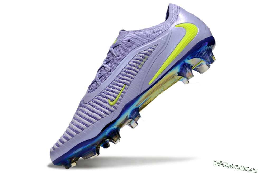 Unisex Nike Phantom 6 Elite Low FG Firm Ground Low-Tops Football Boots - Purple/Yellow/Gold 5