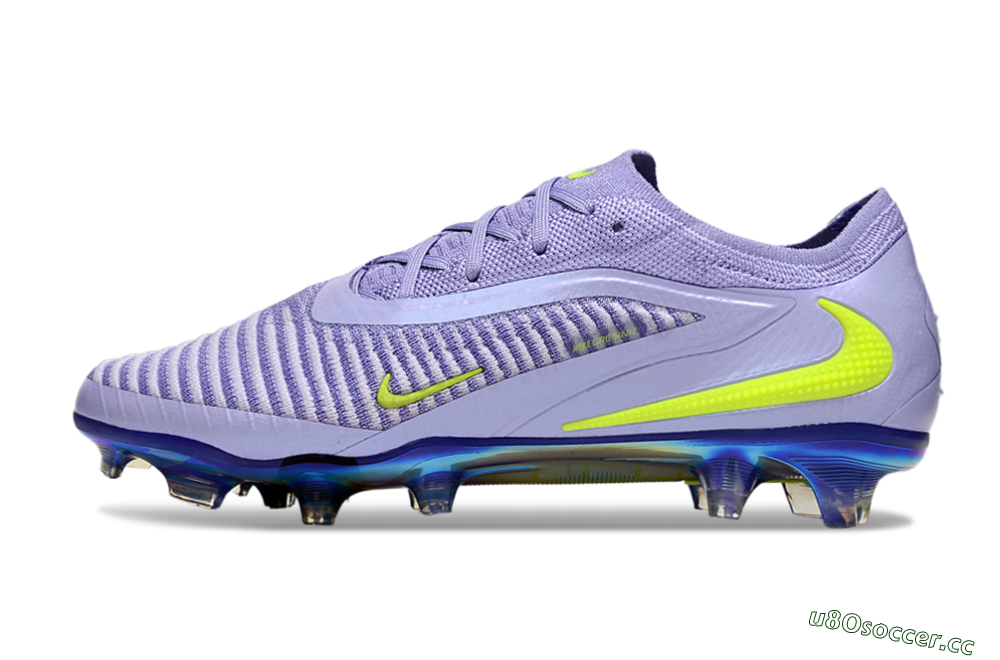 Unisex Nike Phantom 6 Elite Low FG Firm Ground Low-Tops Football Boots - Purple/Yellow/Gold 0