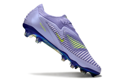 Unisex Nike Phantom 6 Elite Low FG Firm Ground Low-Tops Football Boots - Purple/Yellow/Gold