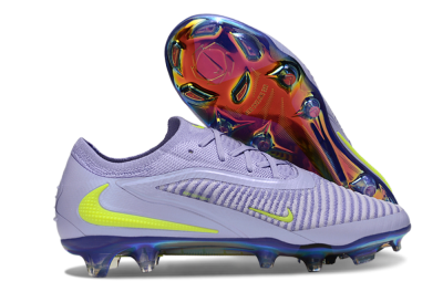 Unisex Nike Phantom 6 Elite Low FG Firm Ground Low-Tops Football Boots - Purple/Yellow/Gold