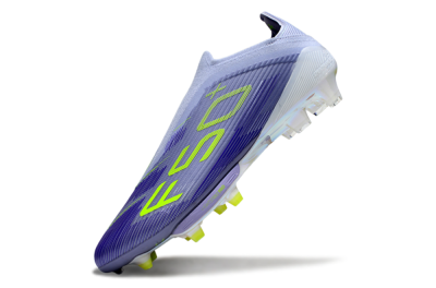 Unisex Adidas F50+ Lightstrike Pro FG Firm Ground Low-Tops Football Boots - Blue/Yellow/White