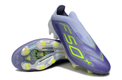 Unisex Adidas F50+ Lightstrike Pro FG Firm Ground Low-Tops Football Boots - Blue/Yellow/White
