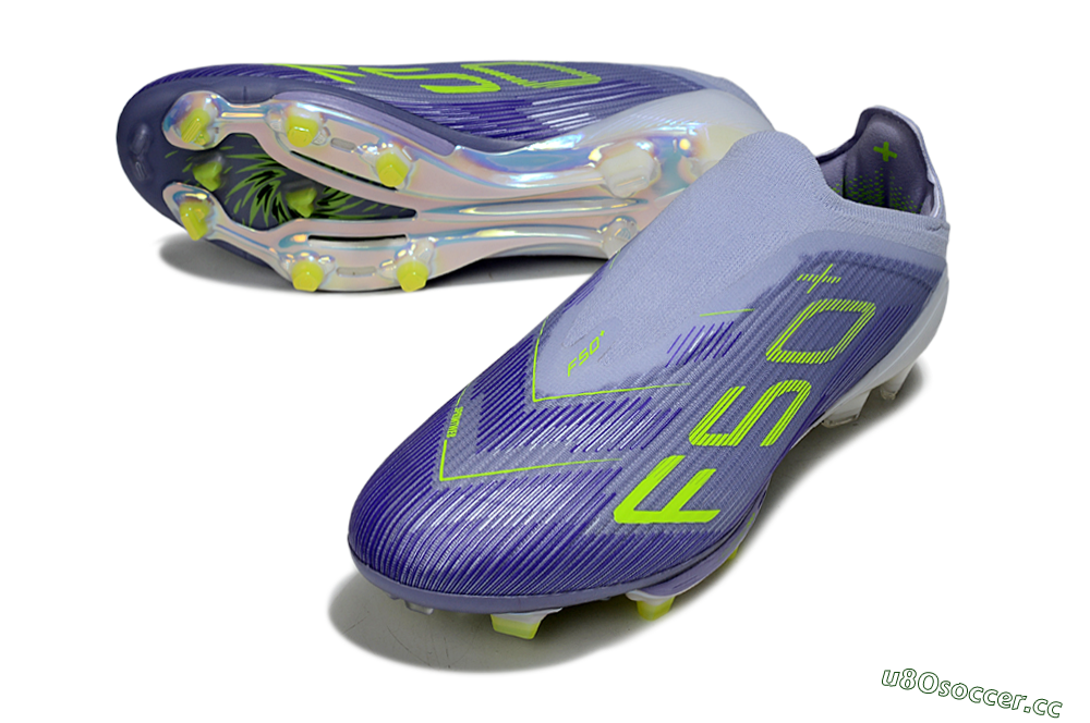 Unisex Adidas F50+ Lightstrike Pro FG Firm Ground Low-Tops Football Boots - Blue/Yellow/White 3