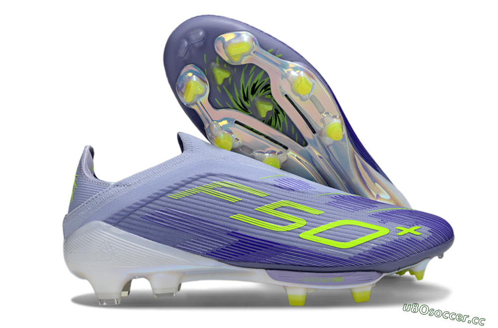 Unisex Adidas F50+ Lightstrike Pro FG Firm Ground Low-Tops Football Boots - Blue/Yellow/White 2