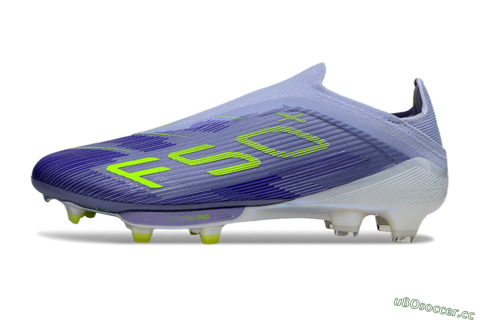 Unisex Adidas F50+ Lightstrike Pro FG Firm Ground Low-Tops Football Boots - Blue/Yellow/White 0