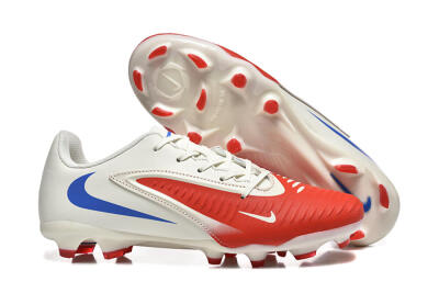 Men's Nike Phantom 6 Elite Low FG Firm Ground Low-Tops Football Boots - Red/White/Blue