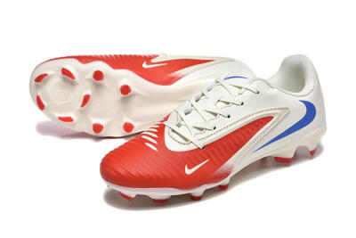 Men's Nike Phantom 6 Elite Low FG Firm Ground Low-Tops Football Boots - Red/White/Blue