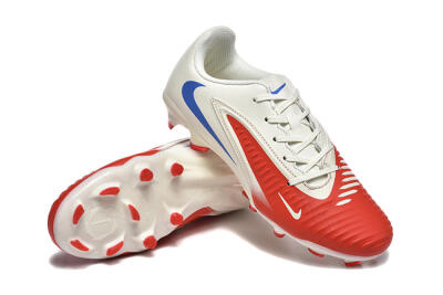 Men's Nike Phantom 6 Elite Low FG Firm Ground Low-Tops Football Boots - Red/White/Blue