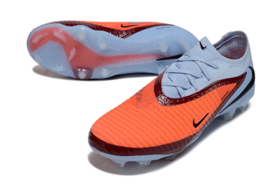 Unisex Nike Phantom 6 Elite Low FG Firm Ground Low-Tops Football Boots - Red/Jade/Black