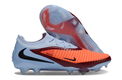 Unisex Nike Phantom 6 Elite Low FG Firm Ground Low-Tops Football Boots - Red/Jade/Black