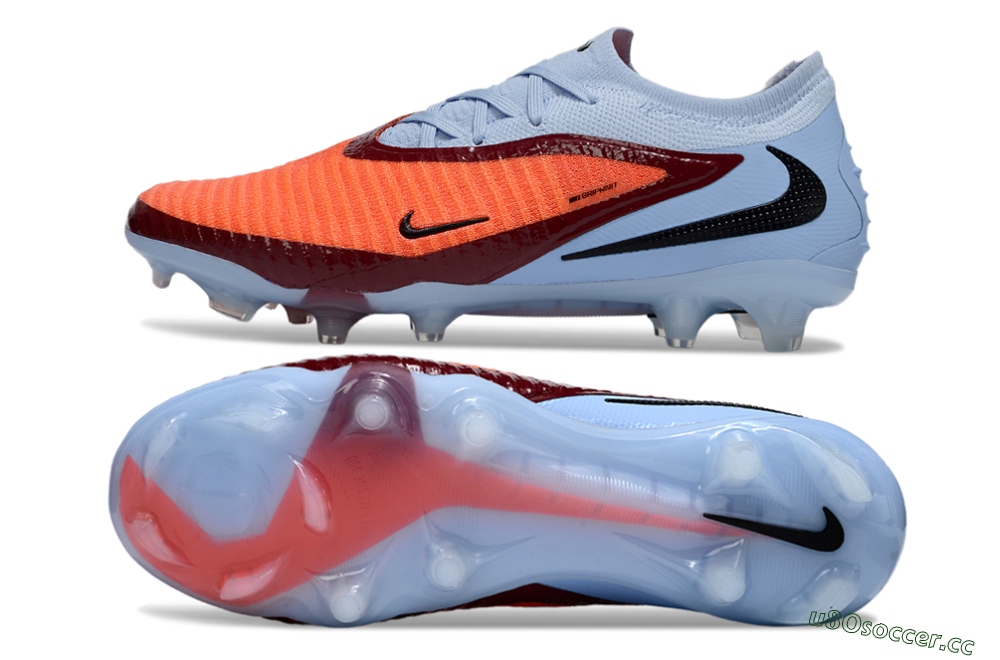 Unisex Nike Phantom 6 Elite Low FG Firm Ground Low-Tops Football Boots - Red/Jade/Black 1
